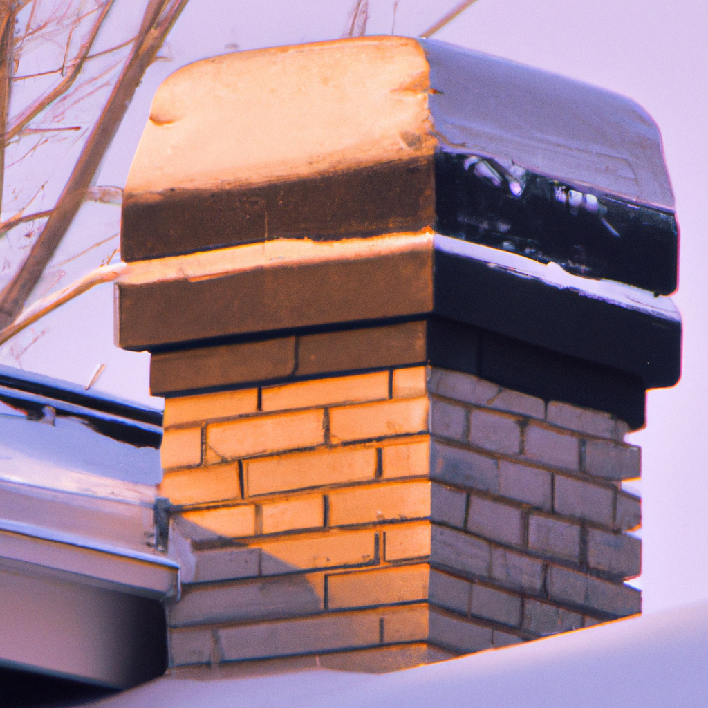 Snowy Canadian winter home with chimney cap illustrating cold flue and draft issues